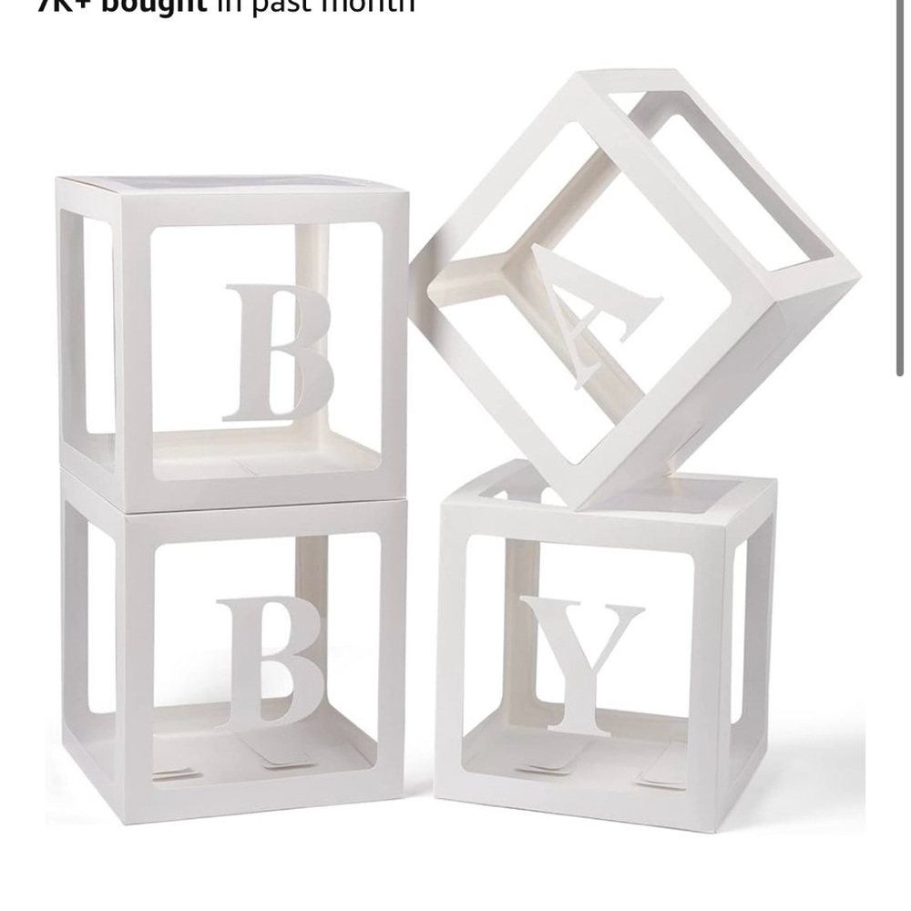 White Baby Block Decor